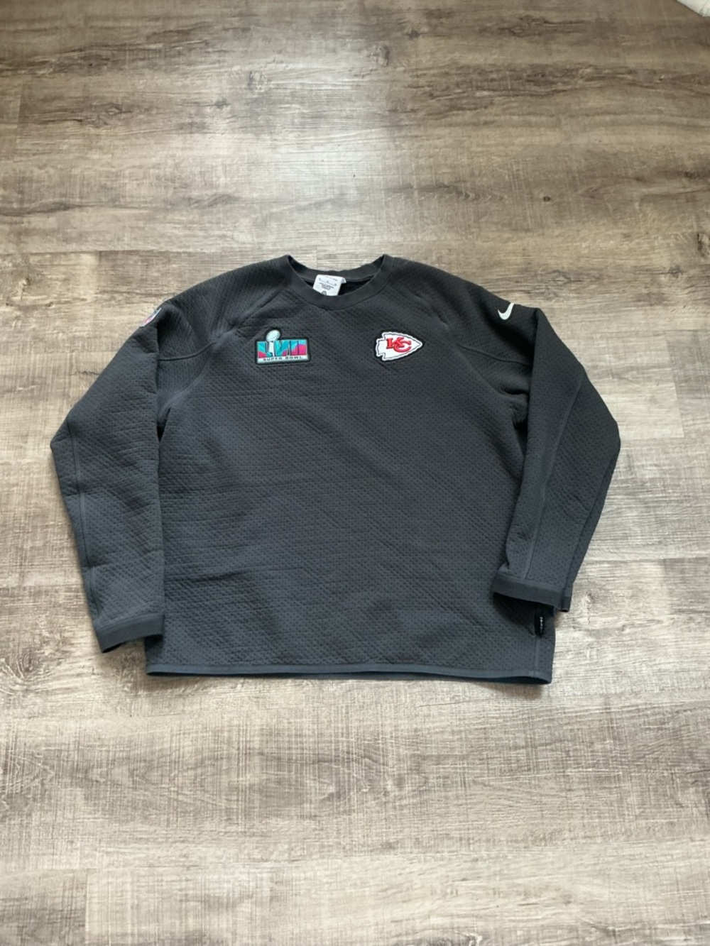 Nike Kansas City Chiefs Super Bowl 58 Tech Fleece Sweatshirt Size Men's Medium